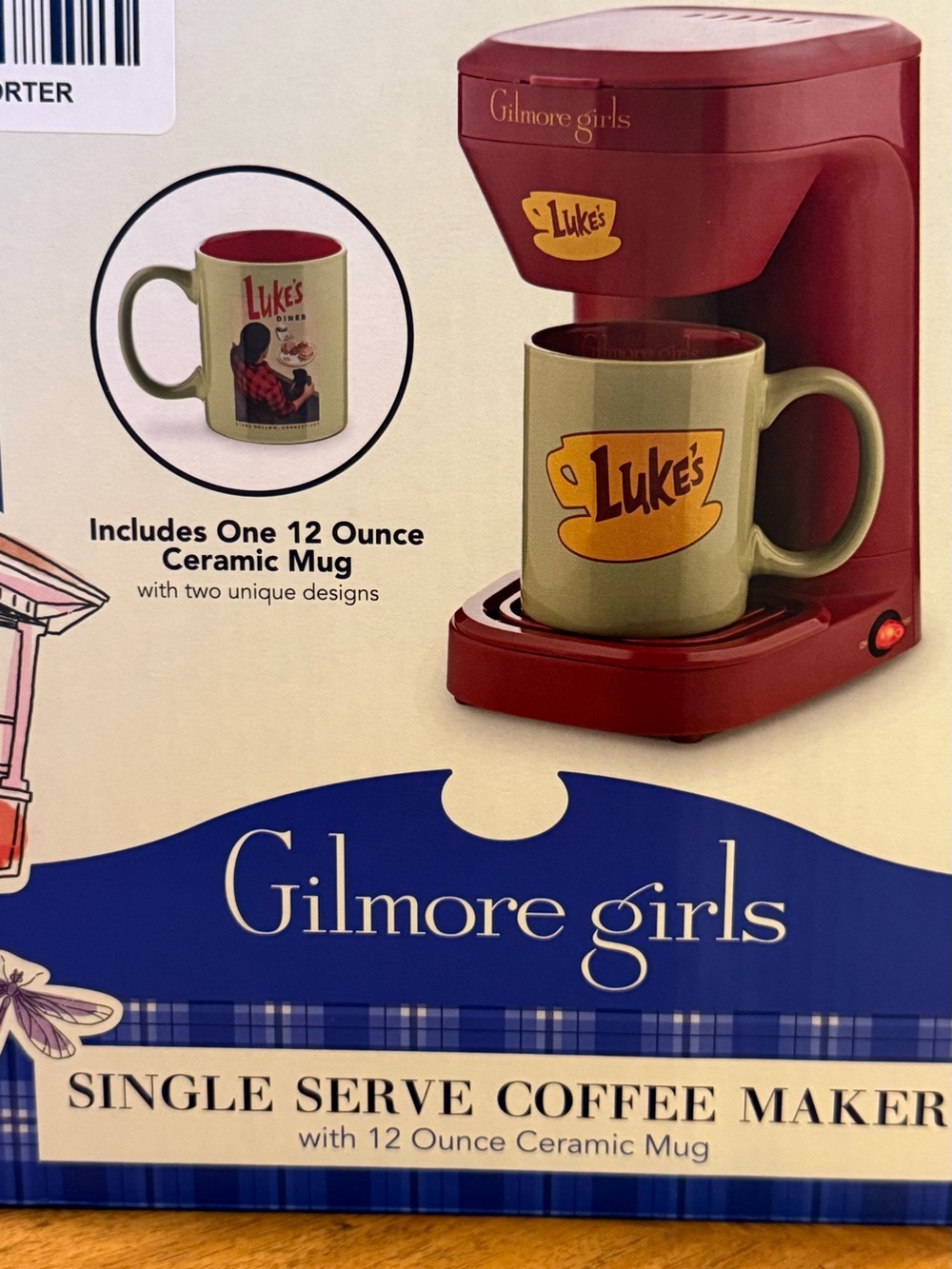 Gilmore Girls Luke's Diner Single Serve Coffee Maker & Mug - NEW